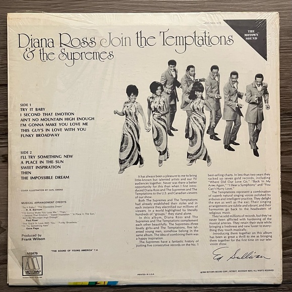 Diana Ross Join The Temptations and The Supremes Vinyl Record/Album - Picture 2 of 5